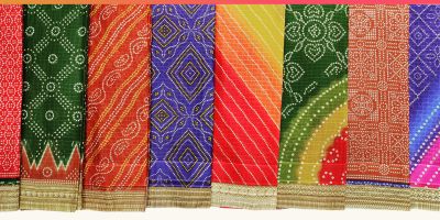 Bandhani pattern sarees by Shree Suchitra 1