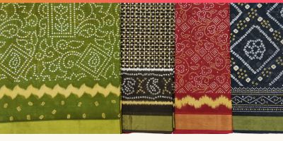 Bandhani pattern sarees by Shree Suchitra 5